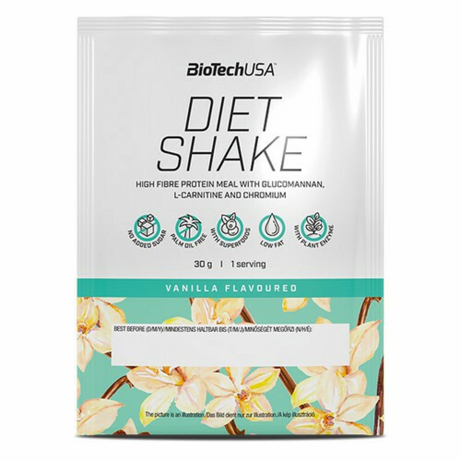 Set van 50 zakjes proteïnen Biotech USA diet shake - Vanille - 30g