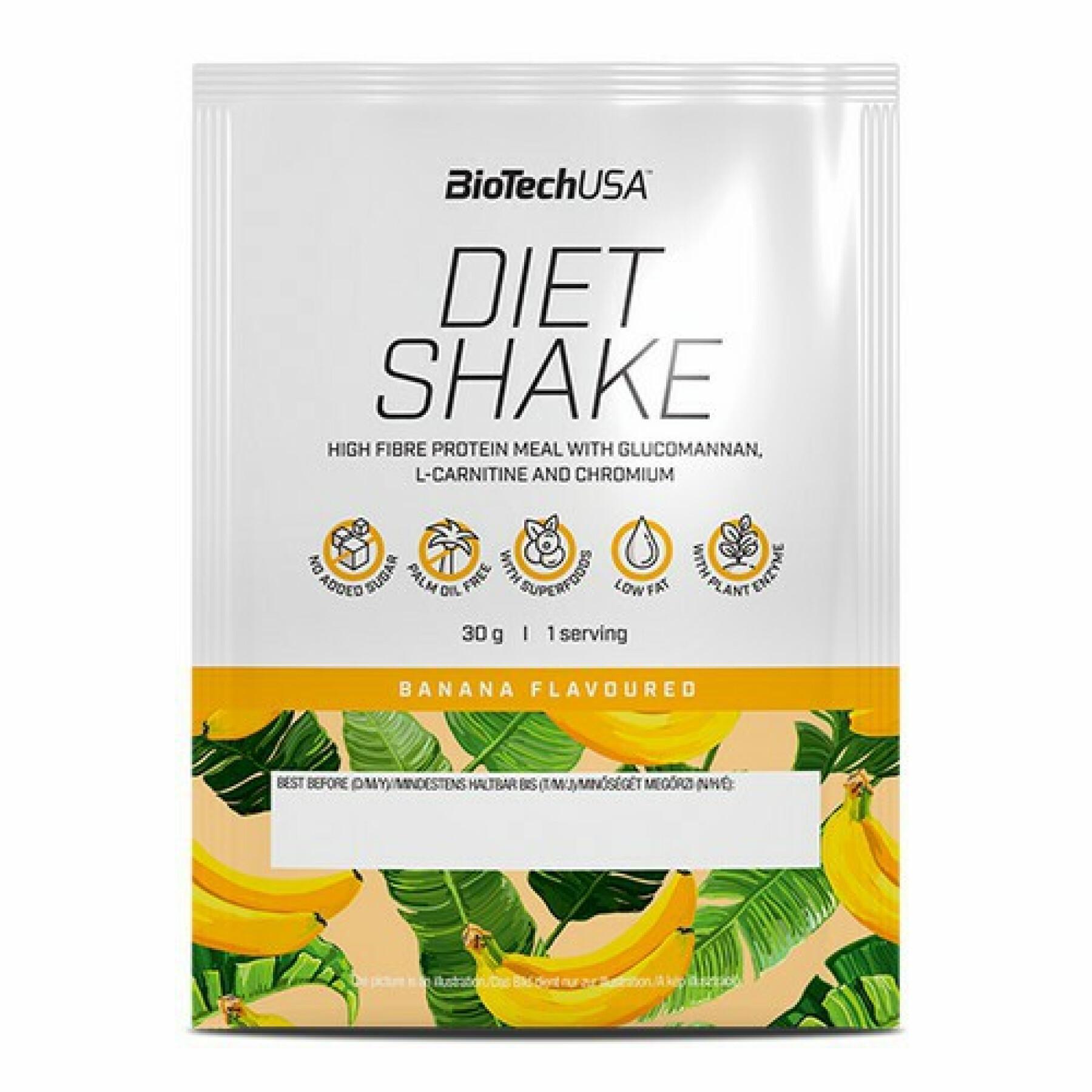 Set van 50 zakjes proteïnen Biotech USA diet shake - Cookies & Cream - 30g