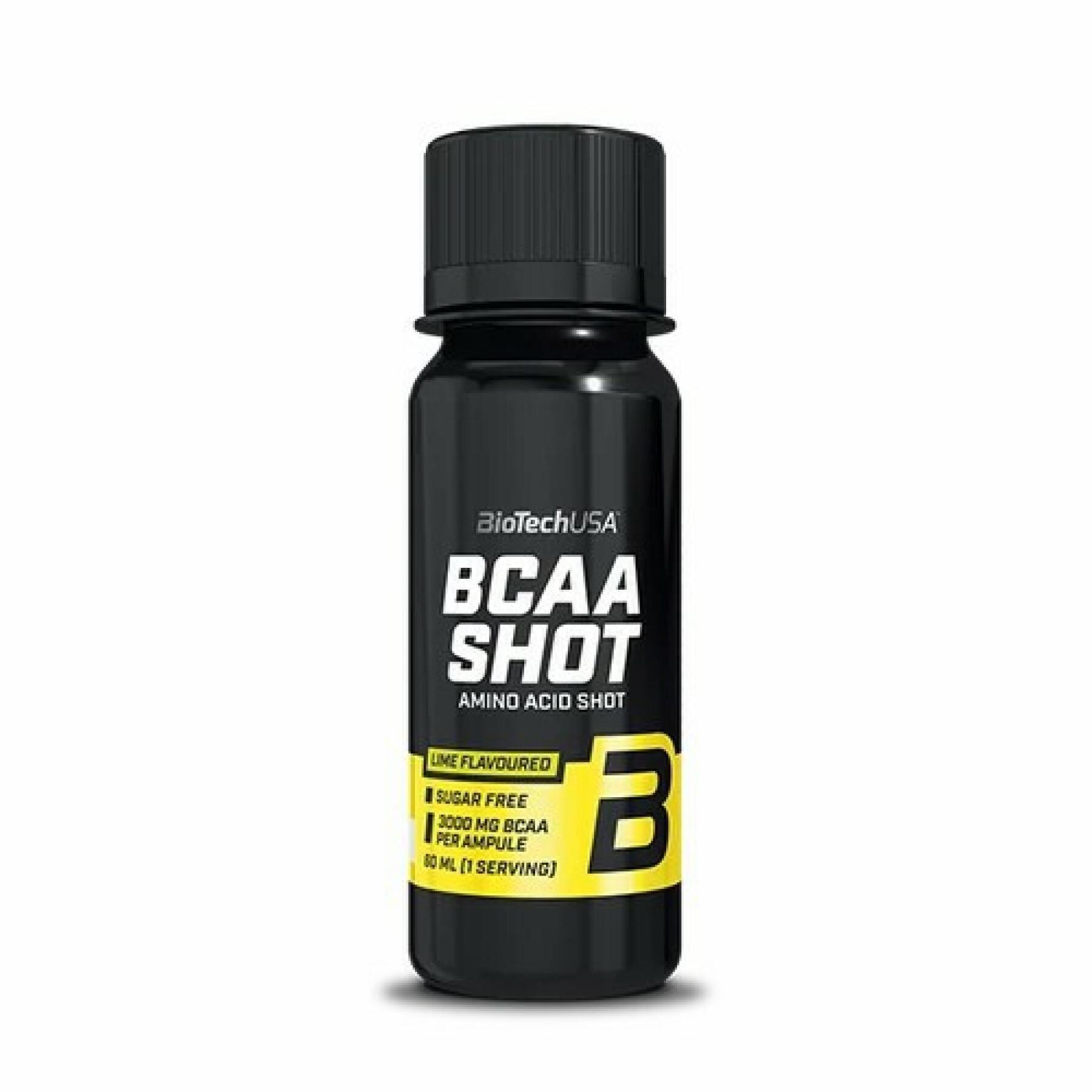 20 ampullen aminozuren Biotech USA bcaa shot - Lime