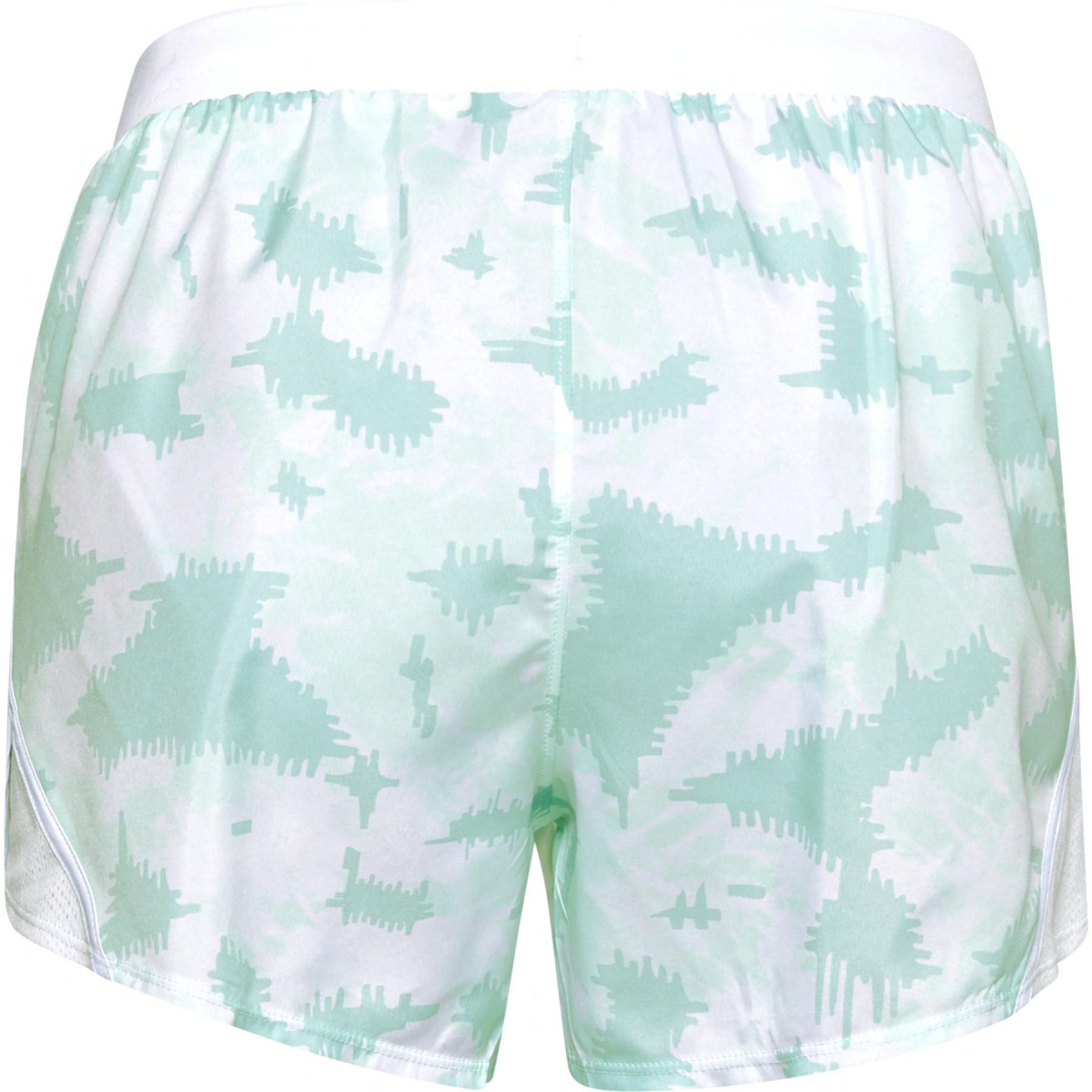 Dames shorts Under Armour Fly-By 2.0 imprimé