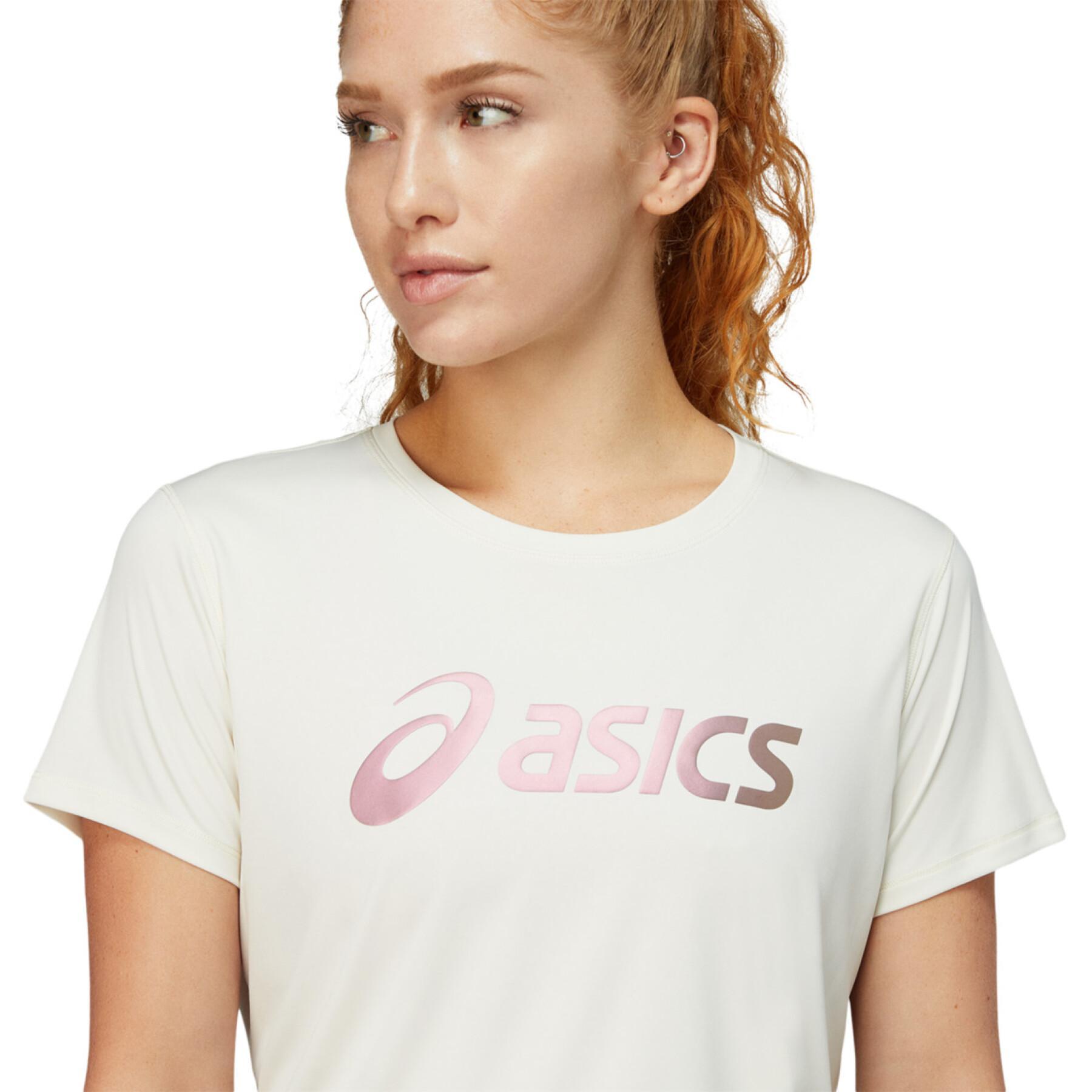 Dames-T-shirt Asics Silver Nagare