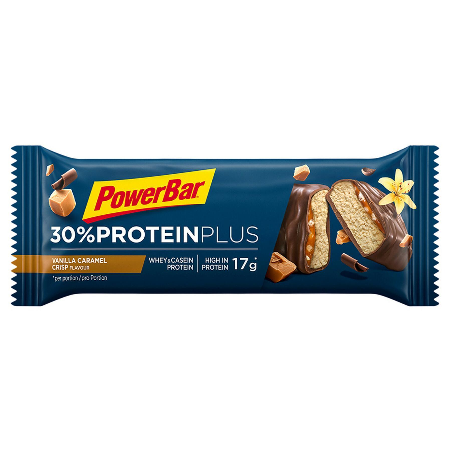 Set van 15 staven PowerBar ProteinPlus 30 % - Caramel- Vanilla crisp