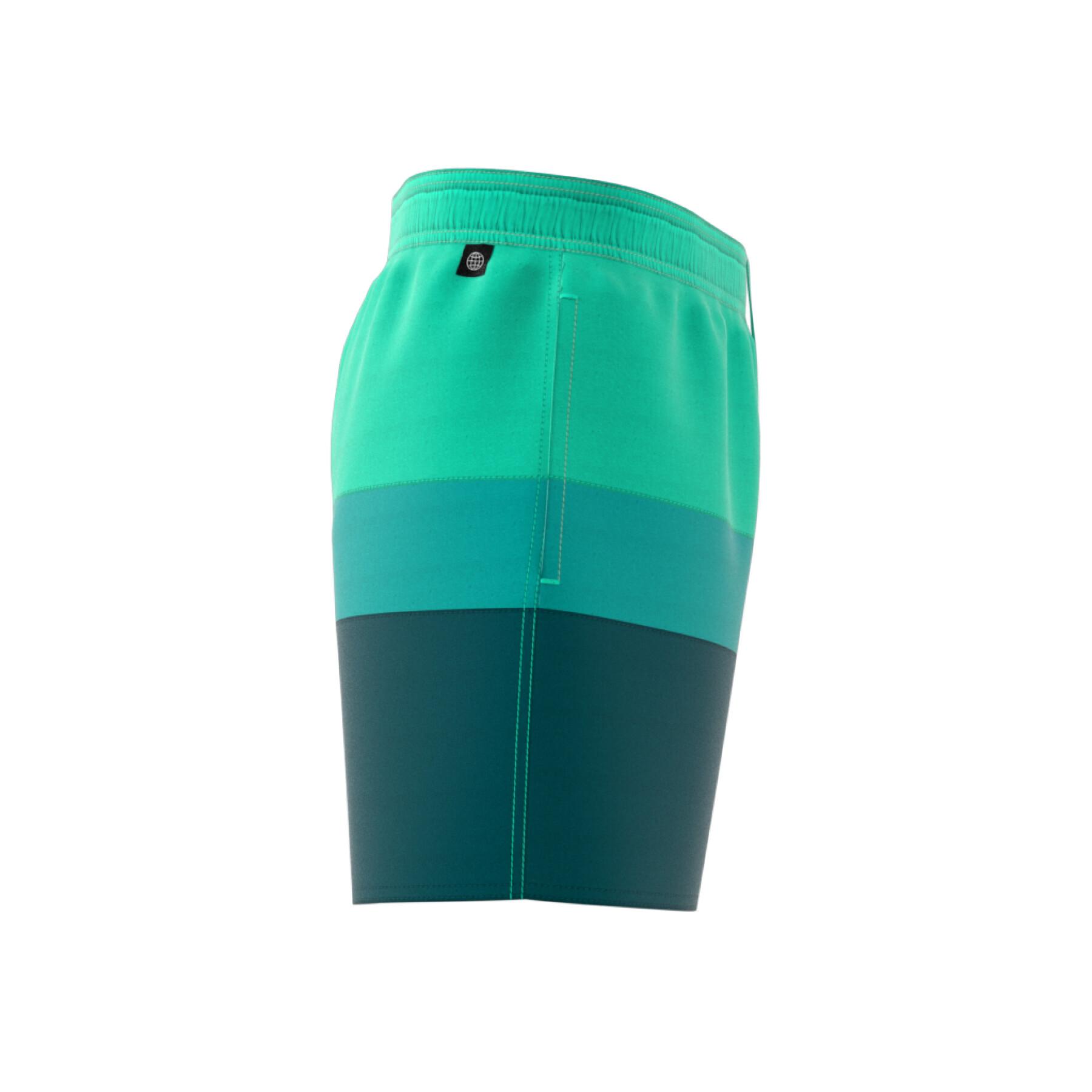 Korte zwemshort met kleurblokken adidas