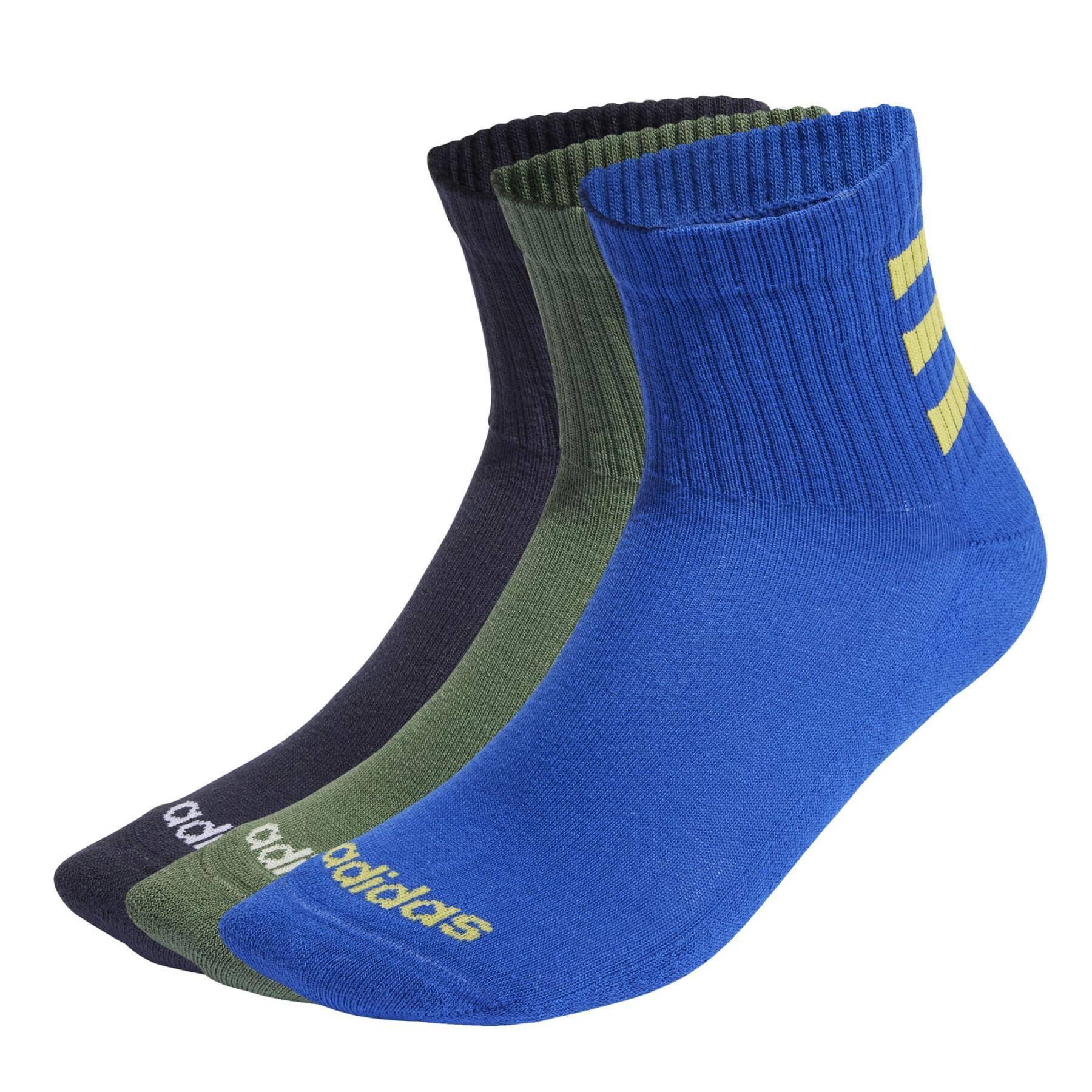Halfgevoerde sokken adidas (x3)