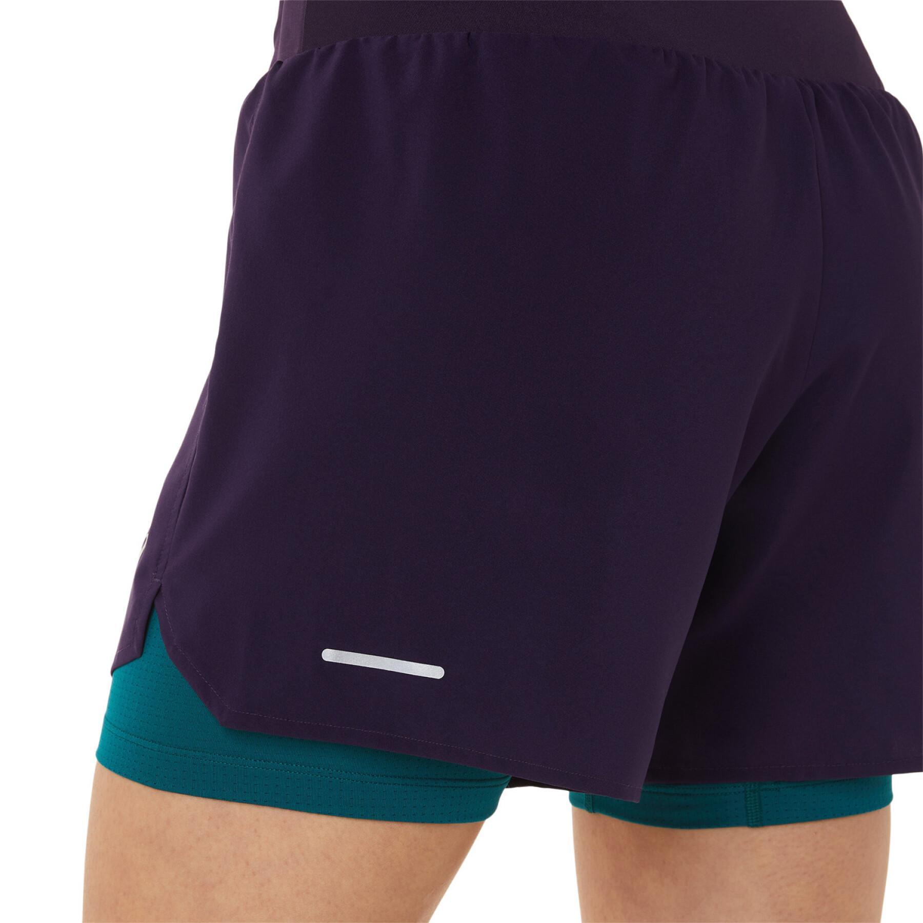 Dames shorts Asics Road 2-N-1 5.5In