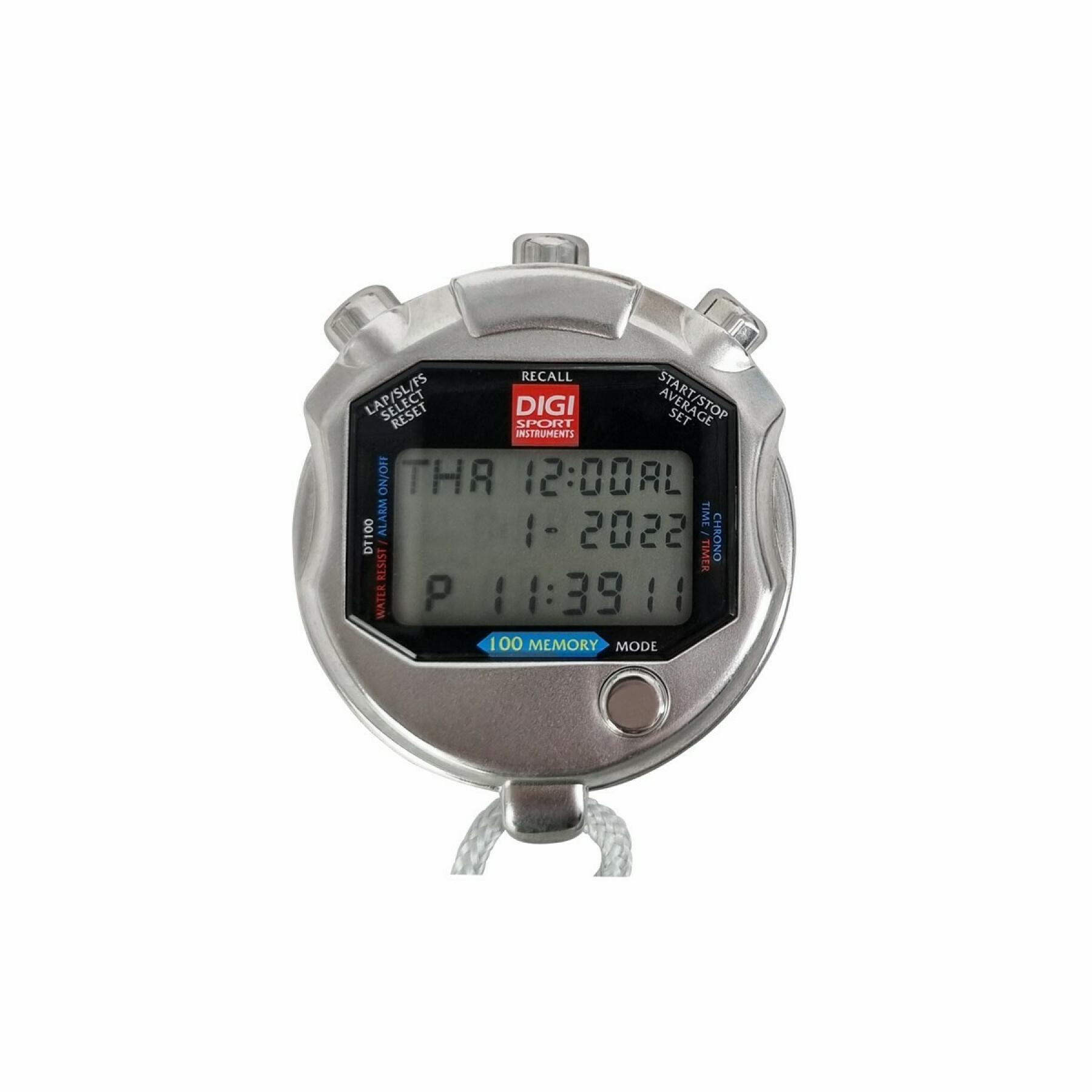 100-geheugen metalen chronometer Digi Sport Instruments DTM100