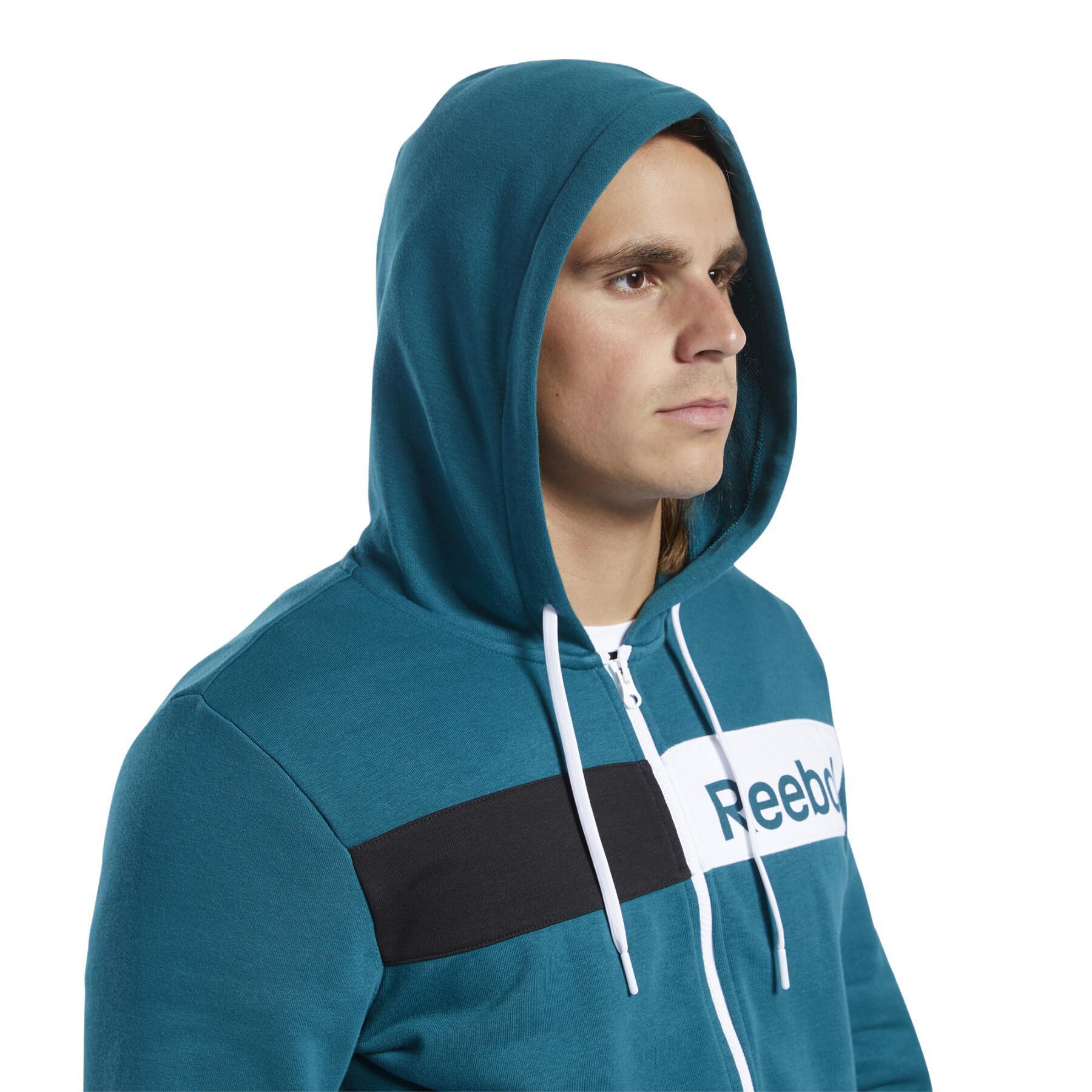 Zip-up hoodie Reebok Ess Linear Logo