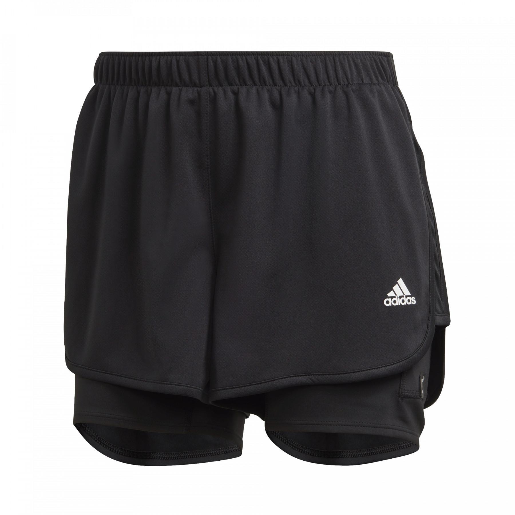 Dames shorts adidas Marathon 20 Two-in-One