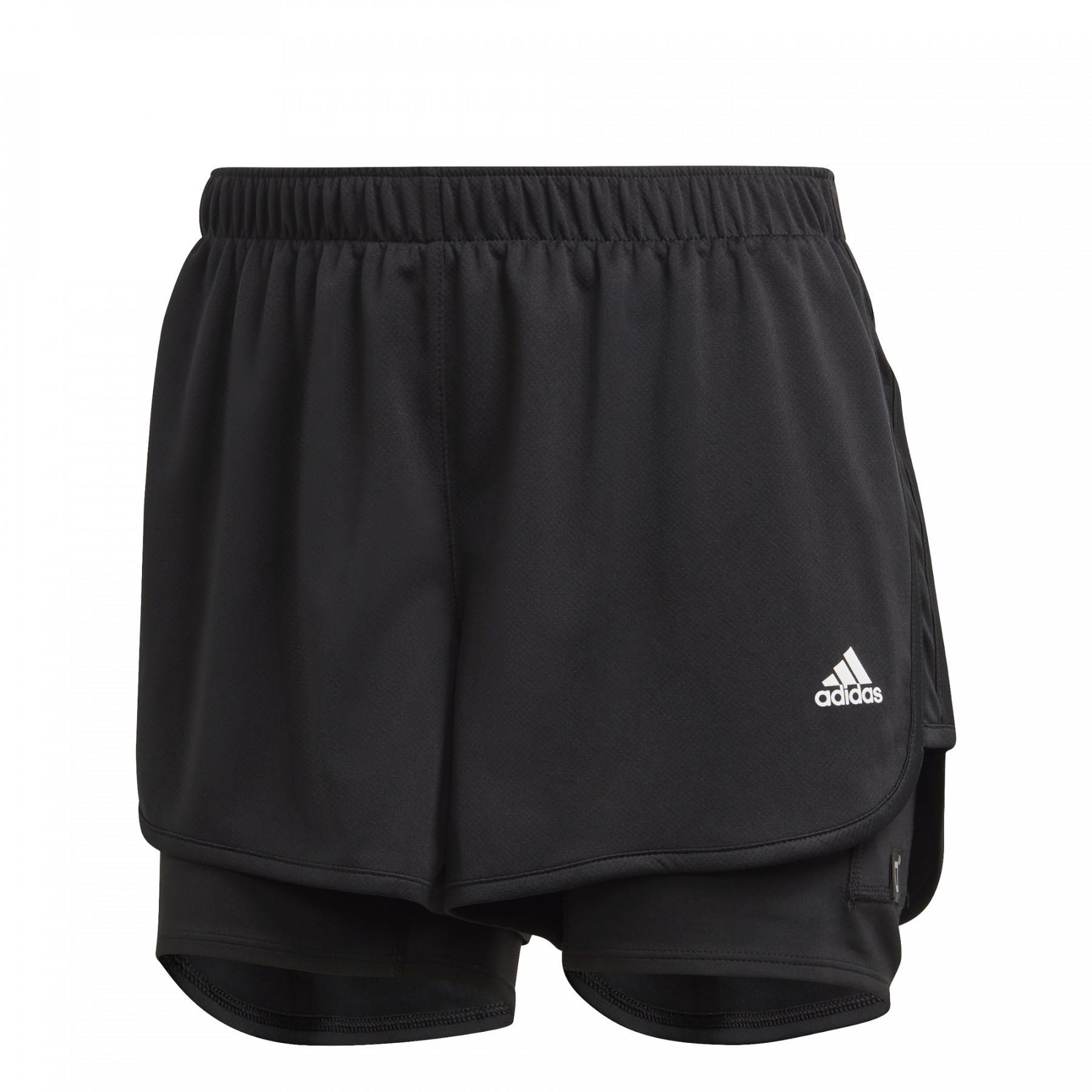 Dames shorts adidas Marathon 20 Two-in-One