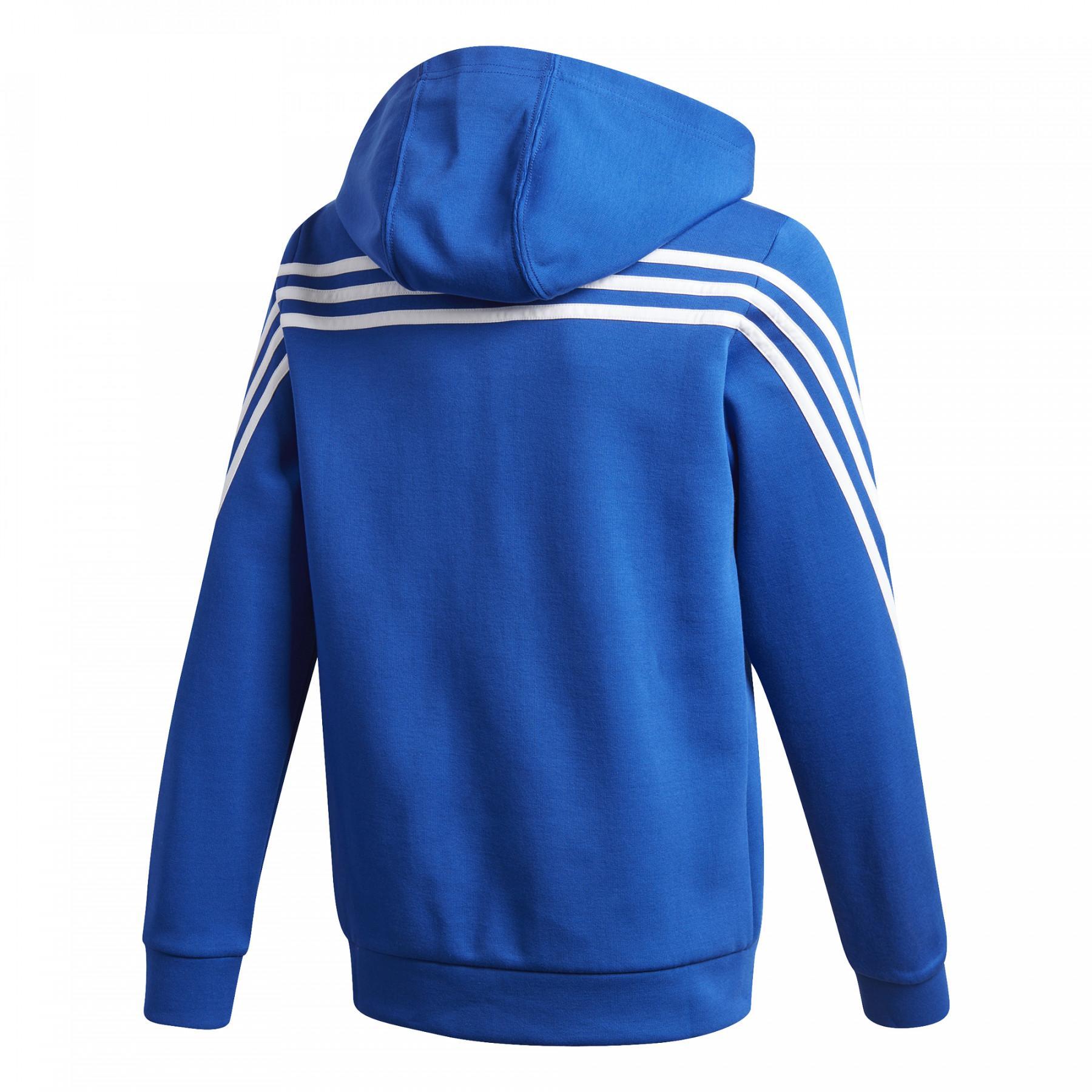 Kinder hoodie adidas 3-Stripes Doubleknit Full-Zip