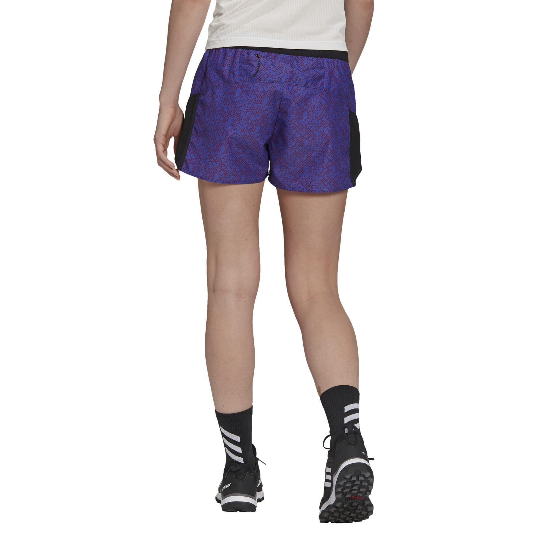 Dames shorts adidas Terrex Primeblue Trail Graphic