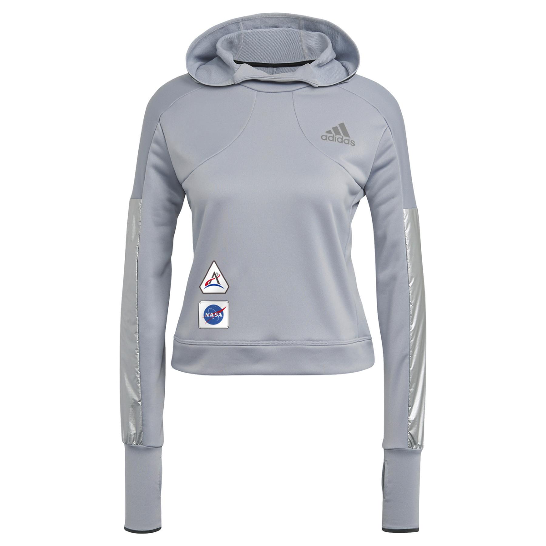 Dames sweatshirt met capuchon adidas Space Race
