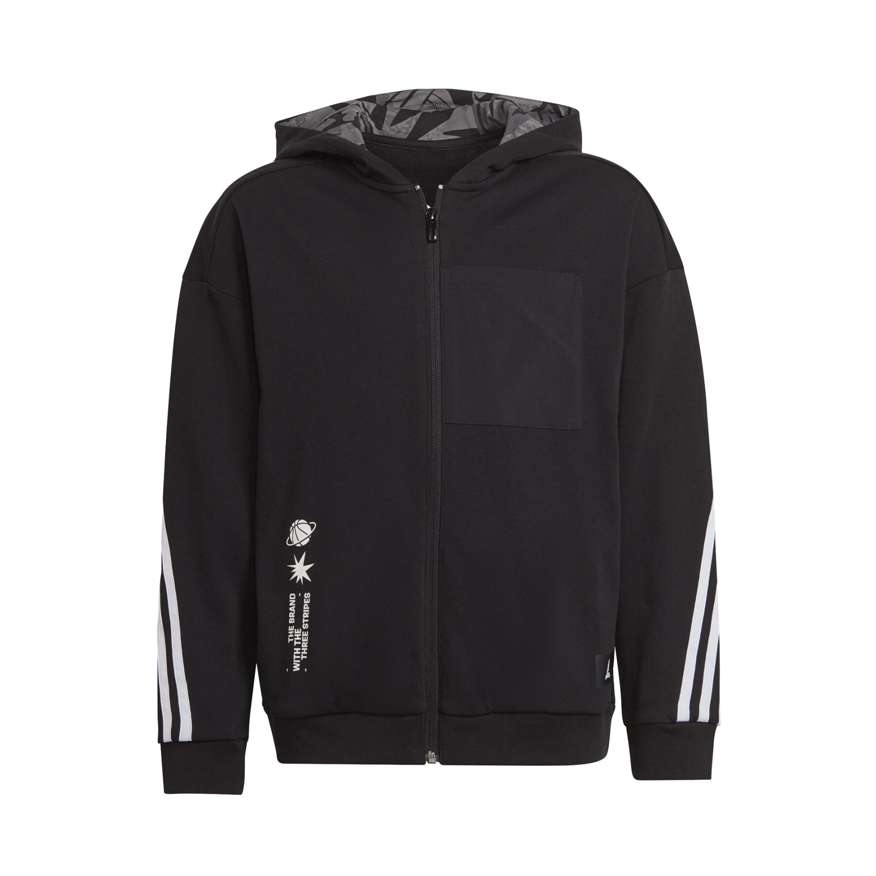 Kinderjas adidas ARKD3 Relaxed Graphic Full-Zip
