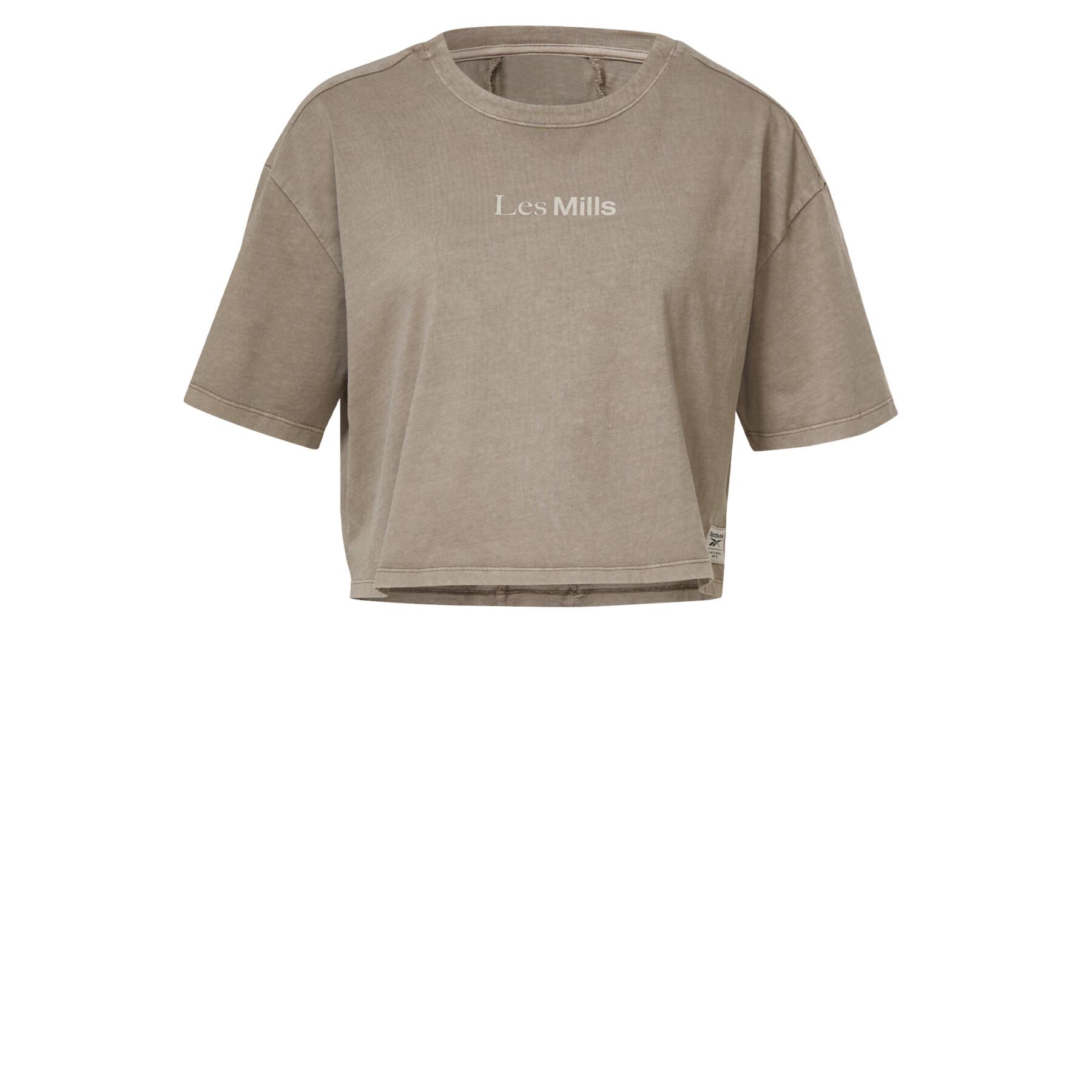 Dames-T-shirt Reebok crop teinte naturelle Les Mills®