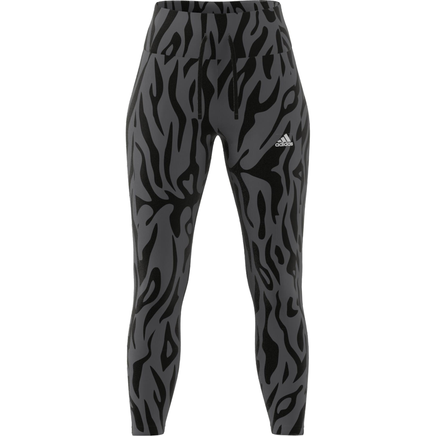 legging adidas Running Essentials Tiger Print 7/8 - Broeken en leggings - Fitheid/spieroefeningen