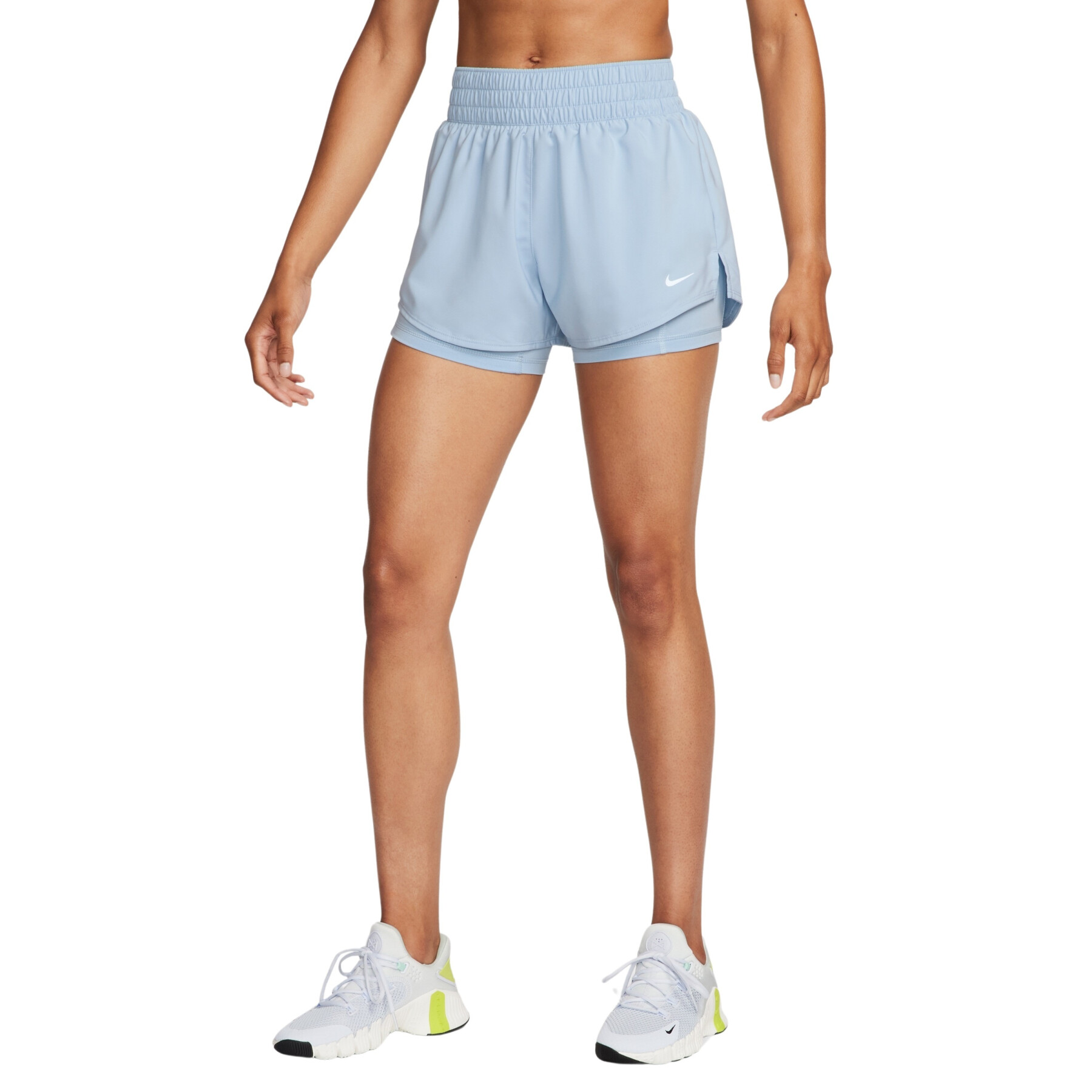 Dames 2-in-1 mid-low shorts Nike One Dri-FIT