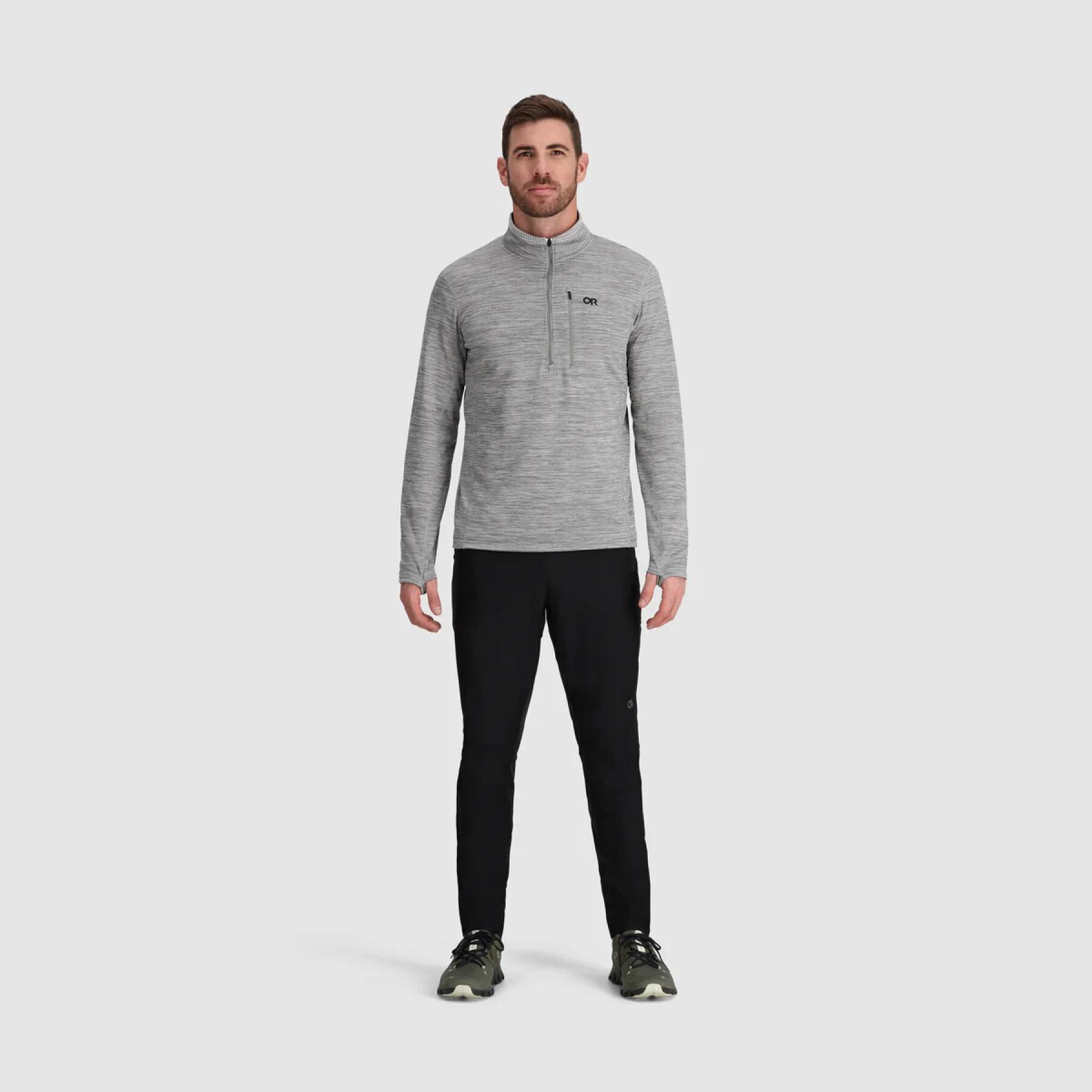 Fleece sweatshirt met halve rits Outdoor Research Vigor Grid