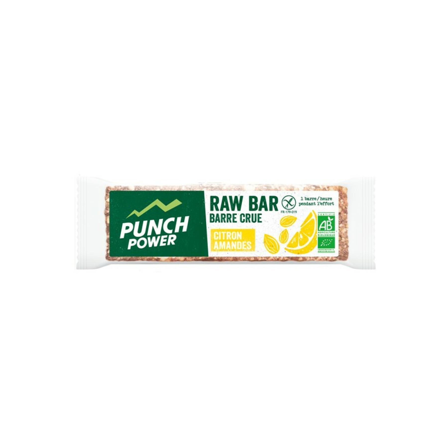 Weergave 20 energierepen Punch Power Rawbar Citron amande