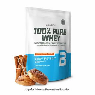 Pak van 10 zakken 100% zuivere wei-eiwitten Biotech USA - Black Biscuit - 1kg