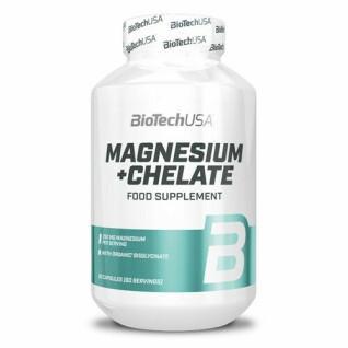 12 potjes vitamine magnesium + chelaat Biotech USA - 60 Gélul