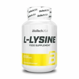 Set van 12 potjes vitamine Biotech USA l-lysine - 90 Gélul