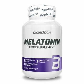 Set van 12 potjes vitamine melatonine Biotech USA - 90 comp