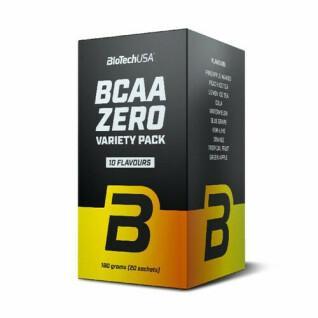 Set van 15 dozen aminozuren Biotech USA bcaa zero variety pack - Mix de saveurs - 9g