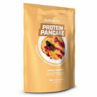 Set van 10 zakjes proteïne pannenkoek snacks Biotech USA - Vanille - 1kg