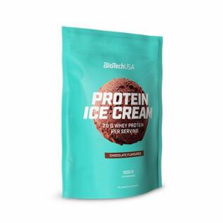Set van 10 zakjes snacksProteïne ijs Biotech USA - Chocolate - 500g