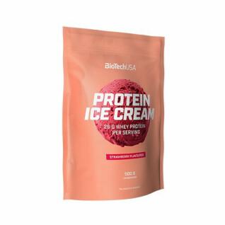 Zakjes snacksProteïne-ijs Biotech USA - Fraise - 500g