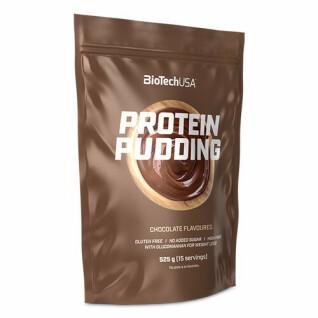 Zakjes met proteïnesnacks Biotech USA pudding - Vanille - 525g