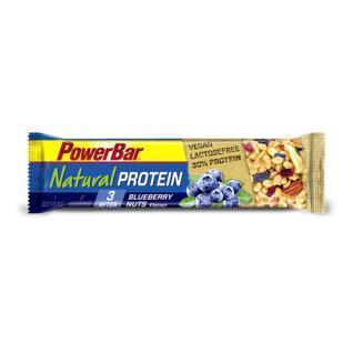 Partij van 24 repen PowerBar Natural Protein Vegan - Blueberry Bliss