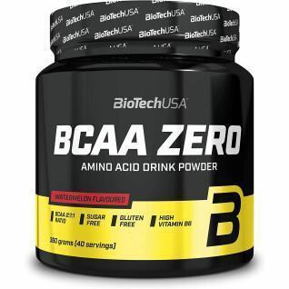 Set van 10 potjes aminozuren Biotech USA bcaa zero - Pasteque - 360g