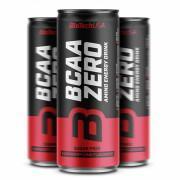 24 blikjes energiedrank Biotech USA BCAA ZERO Energy Drink - Framnoise-lime