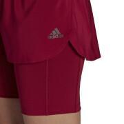 Dames shorts adidas Run Icons 3bar 2in1 Running