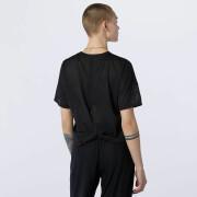 Dames-T-shirt New Balance achiever keyhole back graphic
